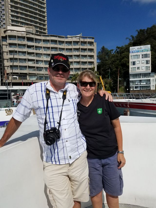 Jonathan, Denise in Taiwan, Sunmoon Lake